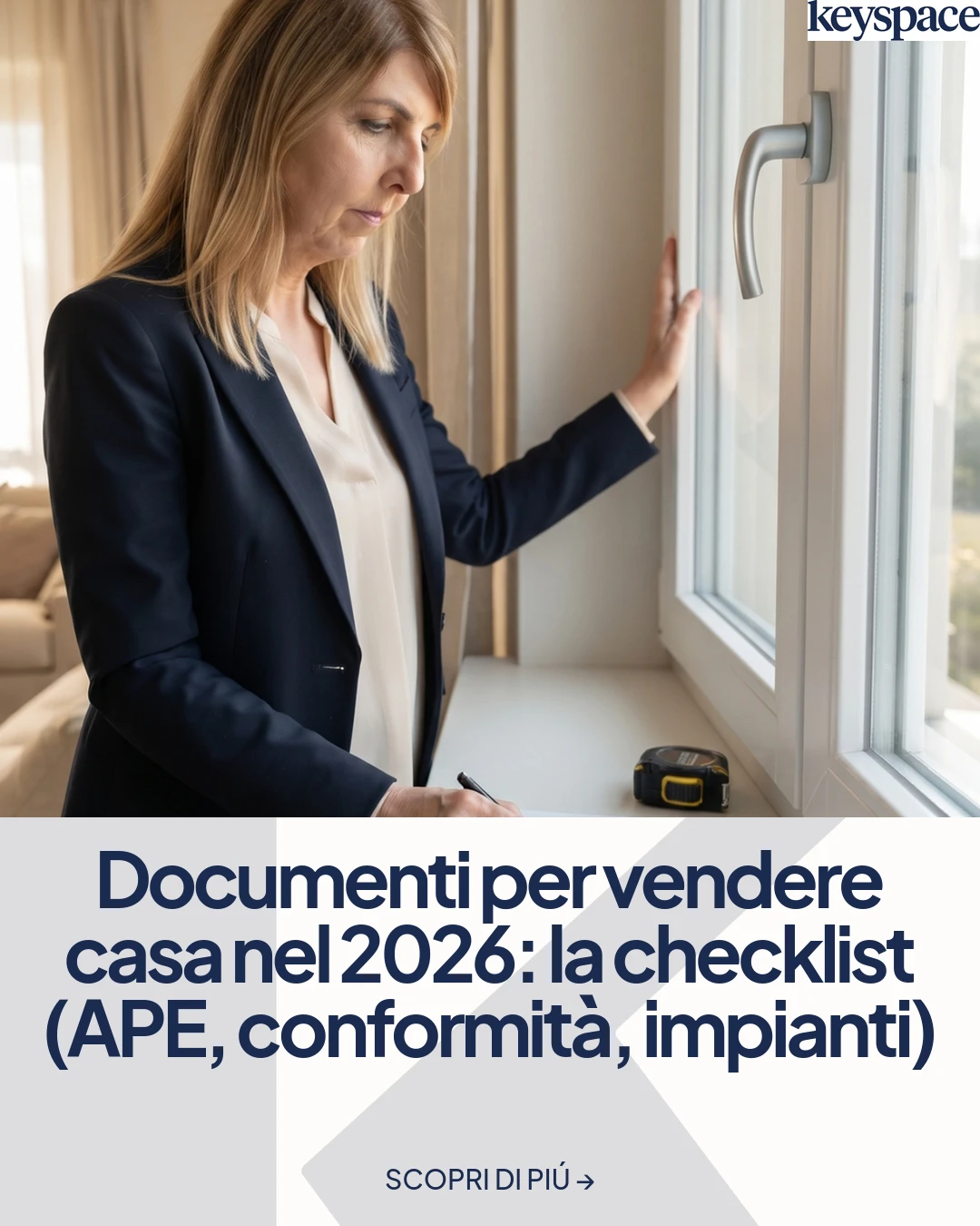 Documenti per vendere casa nel 2026: la checklist (APE, conformità, impianti) – Agenzia immobiliare a Vicenza e provincia | Keyspace
