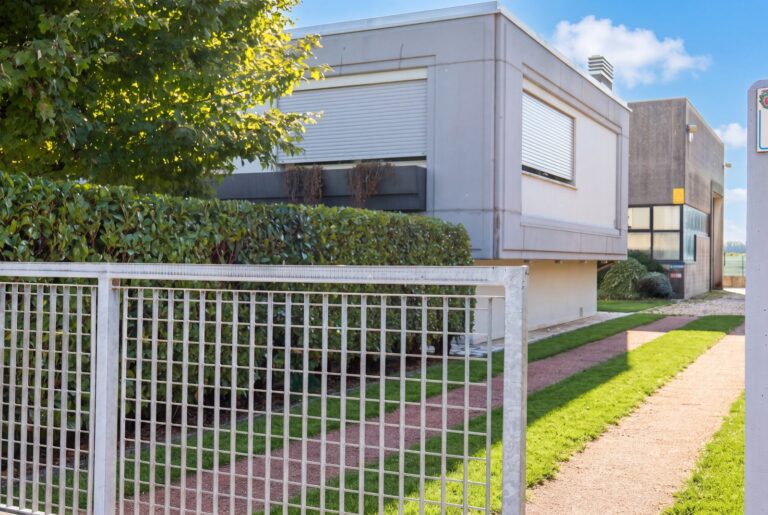 Villa con giardino e capannone con uffici, prezzo unico